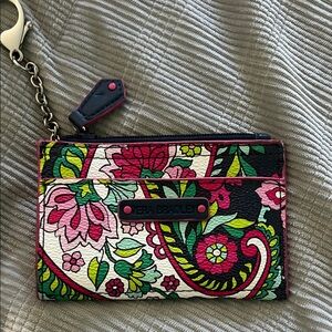 Vera Bradley Paisley Floral Keychain Wallet